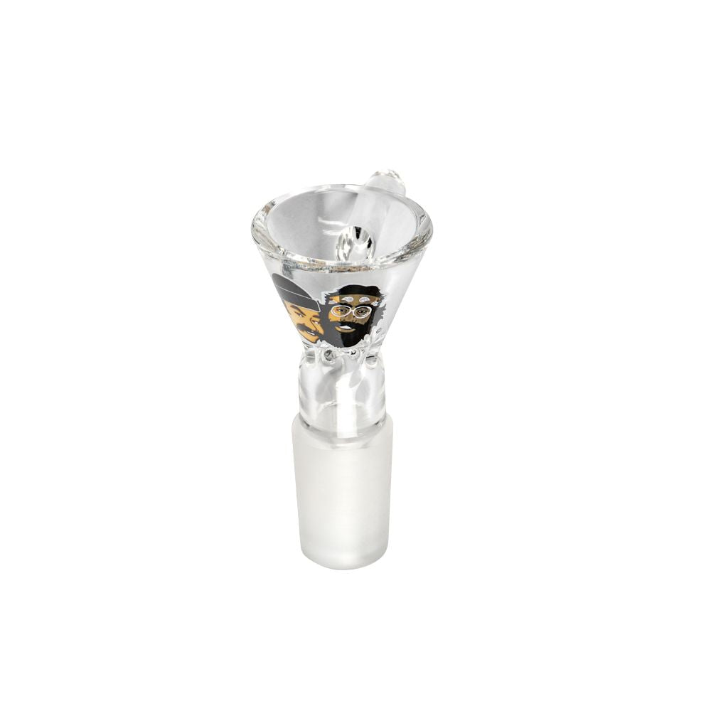 Cheech & Chong Glass Basketball Jones Chillax Beaker Water Pipe | 12" | 14mm F | Licensed Gift Box Included