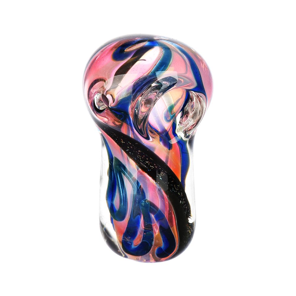The High Culture It's a Swirled World Glass Spoon Pipe - 2.5"