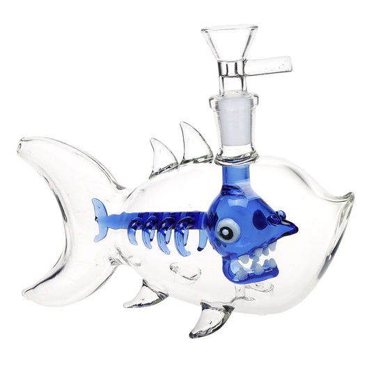 The High Culture Fish Bone Glass Bubbler - 6.25" / 14mm F