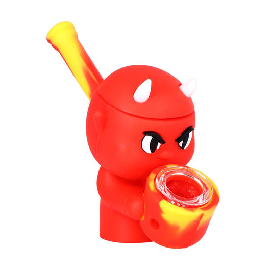 The High Culture Little Devil Secret Stash Silicone Hand Pipe - 4"