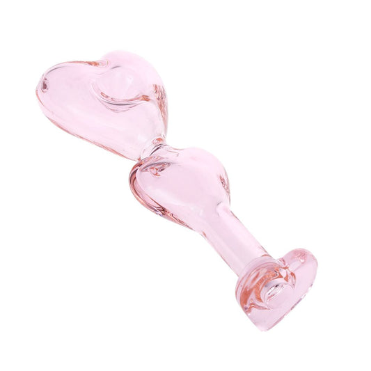 The High Culture Double Love Glass Hand Pipe - 5.5"