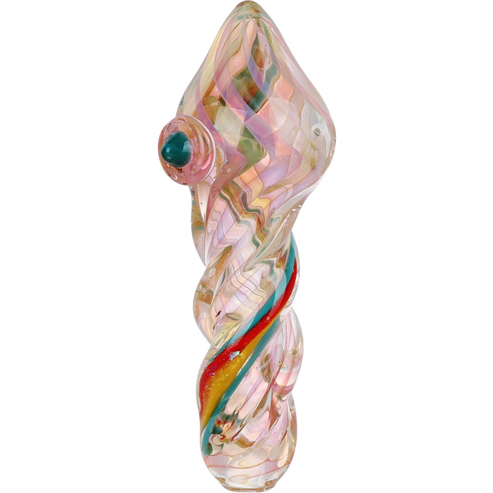 The HighCulture Candy Pop Memories Twisted Glass Hand Pipe - 5"