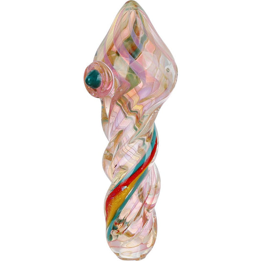 The HighCulture Candy Pop Memories Twisted Glass Hand Pipe - 5"