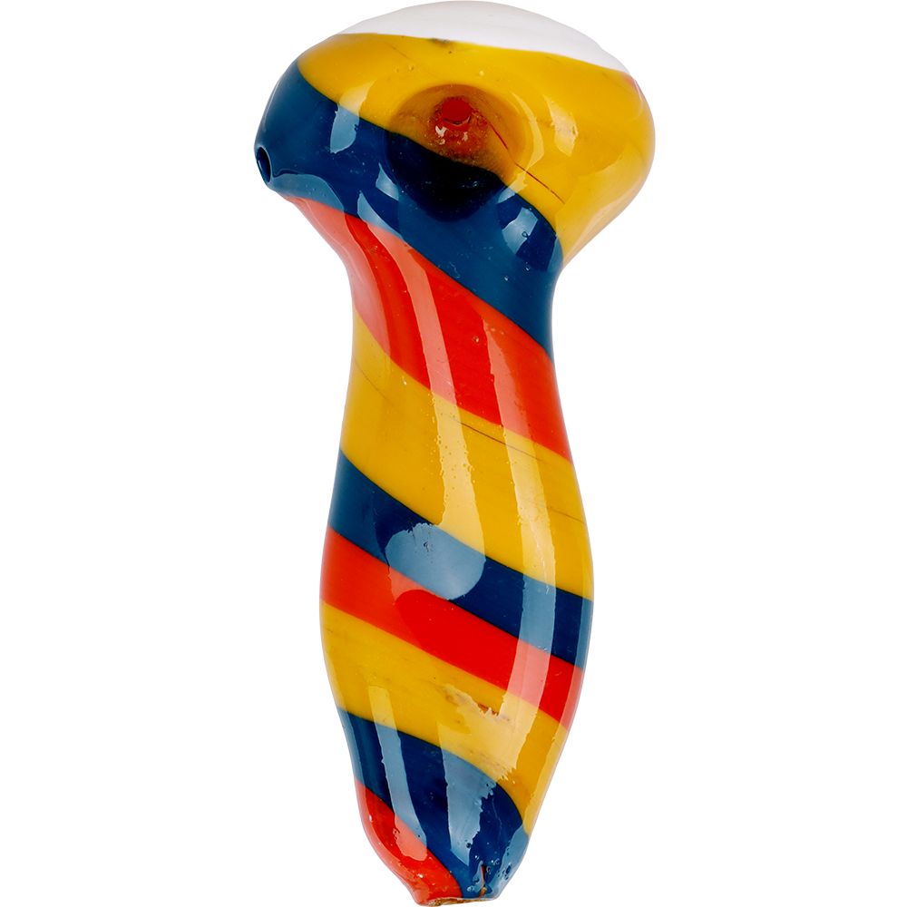 The High Culture Dancing Queen Half-Twist Stem Glass Spoon Pipe - 4.5"