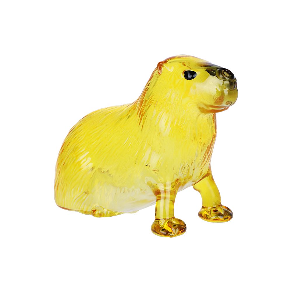 The High Culture Capybara Glass Hand Pipe - 5"