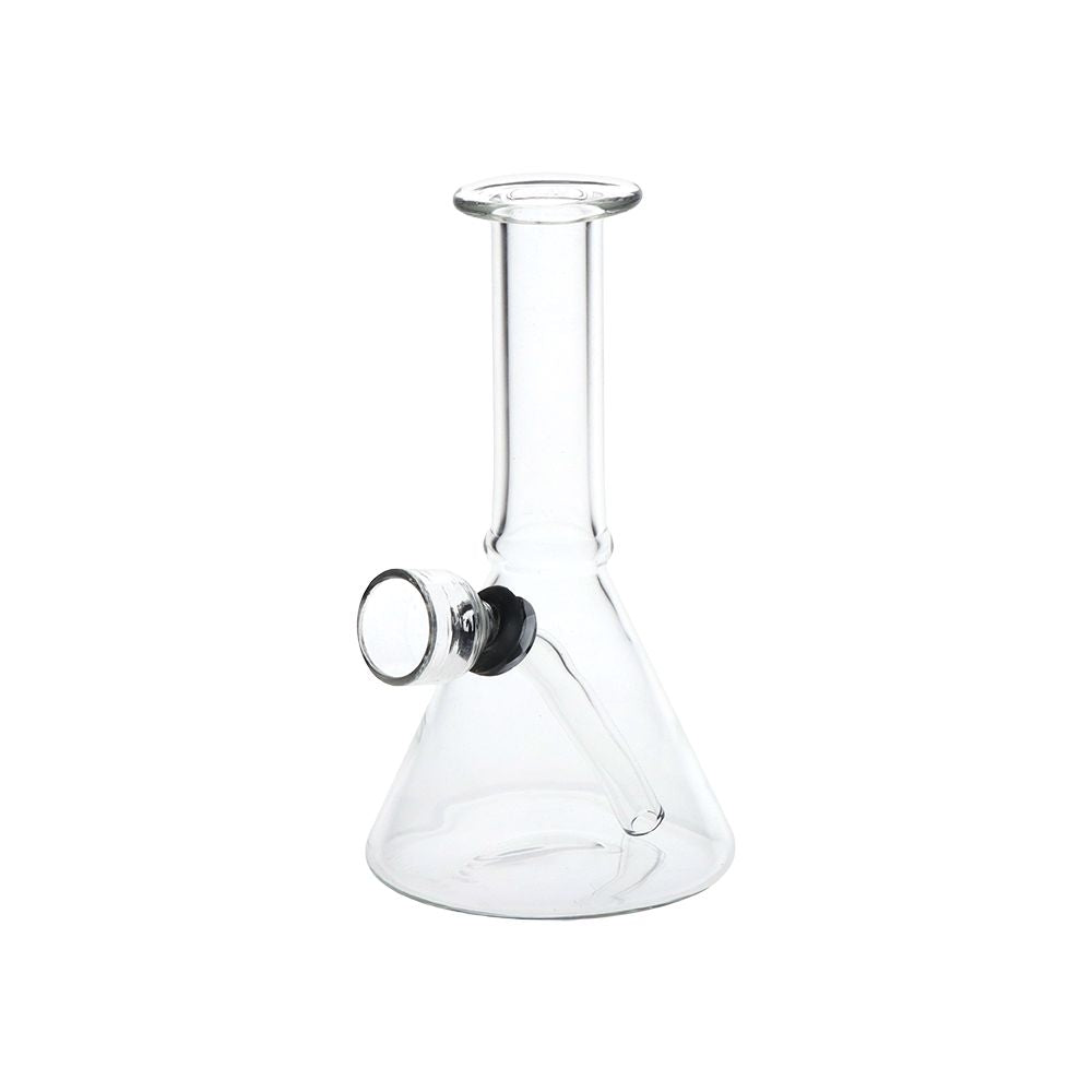 The High Culture Mini, But Mighty Beaker Glass Water Pipe - 4.75" / Clear