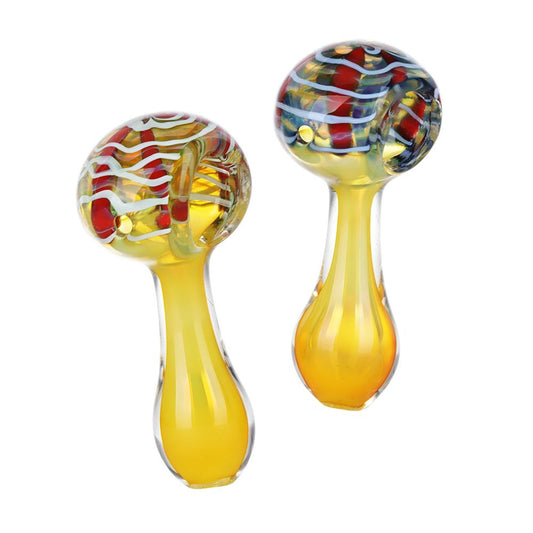 The High Culture Golden Hour Glass Spoon Pipe - 3"