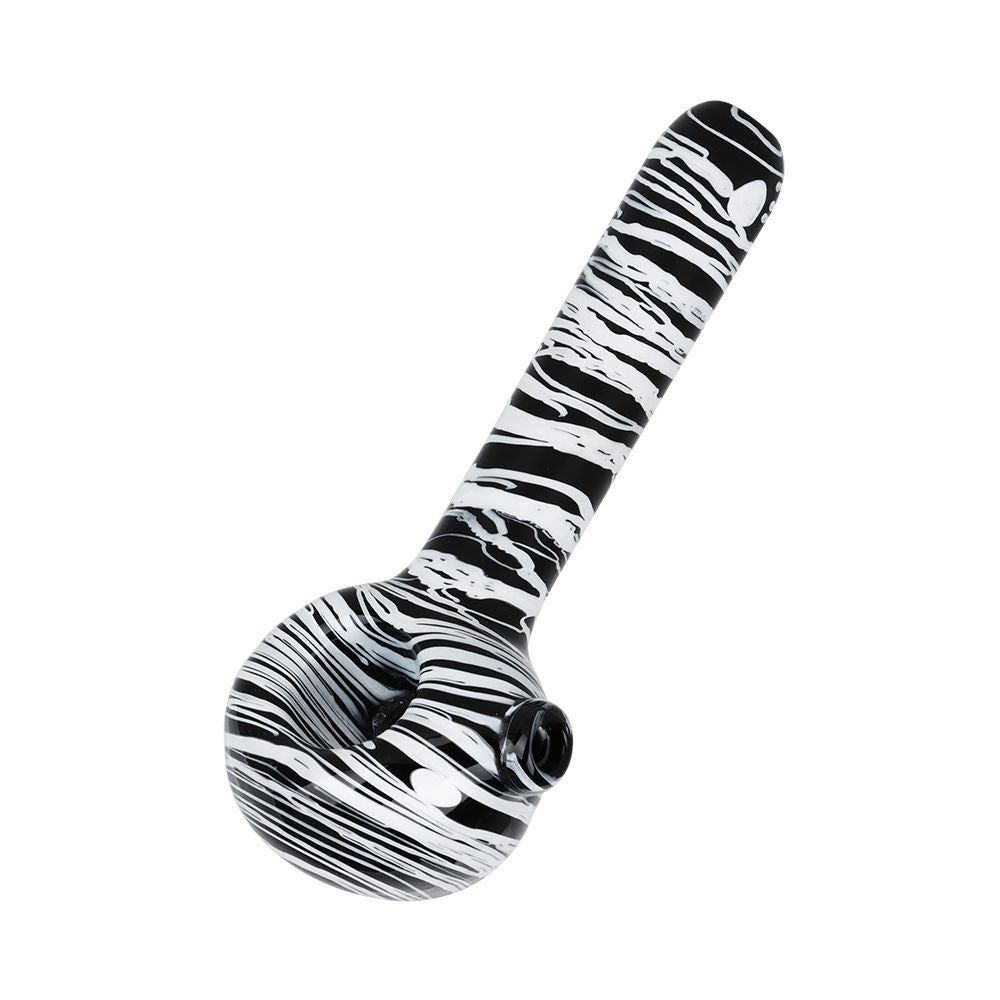 The High Culture Meditation In Contrast Glass Spoon Pipe - 4.5"