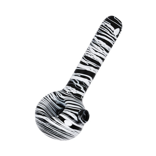 The High Culture Meditation In Contrast Glass Spoon Pipe - 4.5"