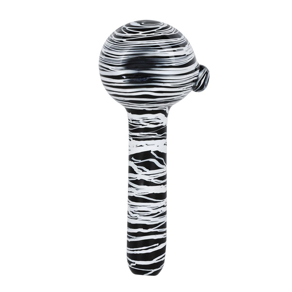 The High Culture Meditation In Contrast Glass Spoon Pipe - 4.5"