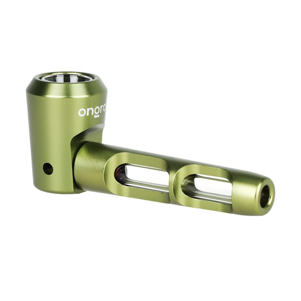 ONGROK Aluminum & Glass Spoon Pipe | 4.25"