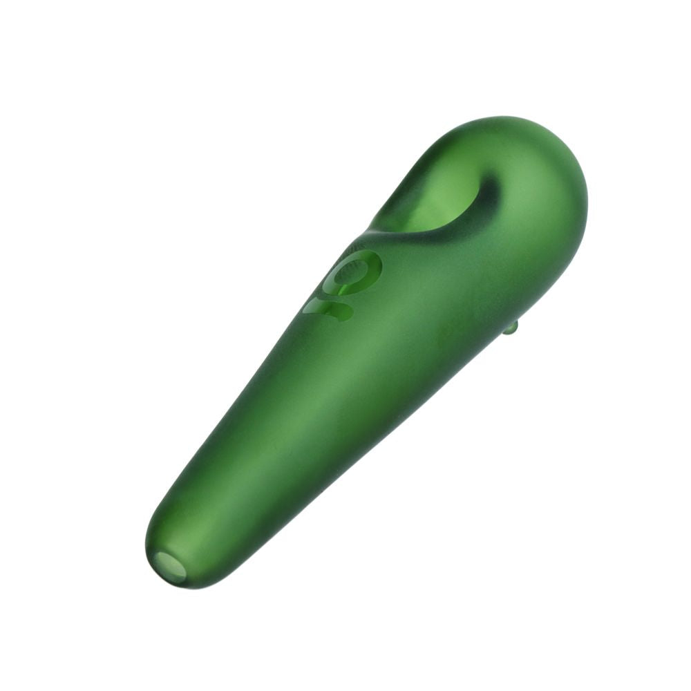 ONGROK Teardrop Sandblasted Glass Spoon Pipe | 4"