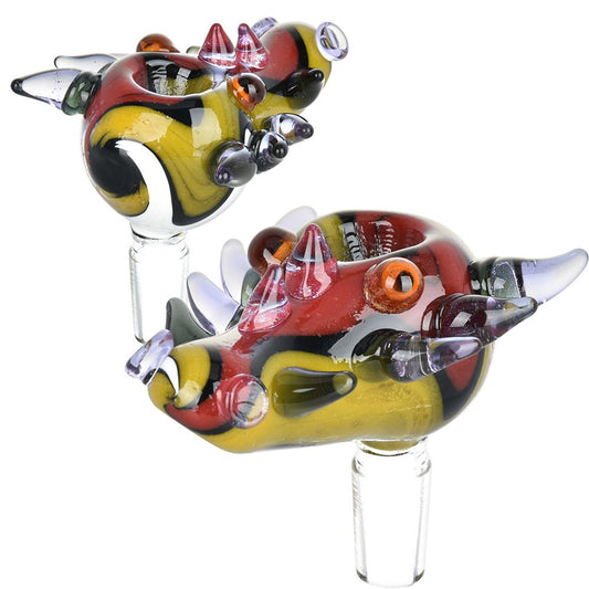 The High Culture Earth & Ice Wig Wag Dragon Head Herb Slide - 14mm M