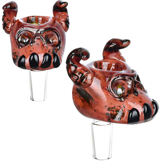 The High Culture Lava Flow Devil Skull Herb Slide - 14mm M