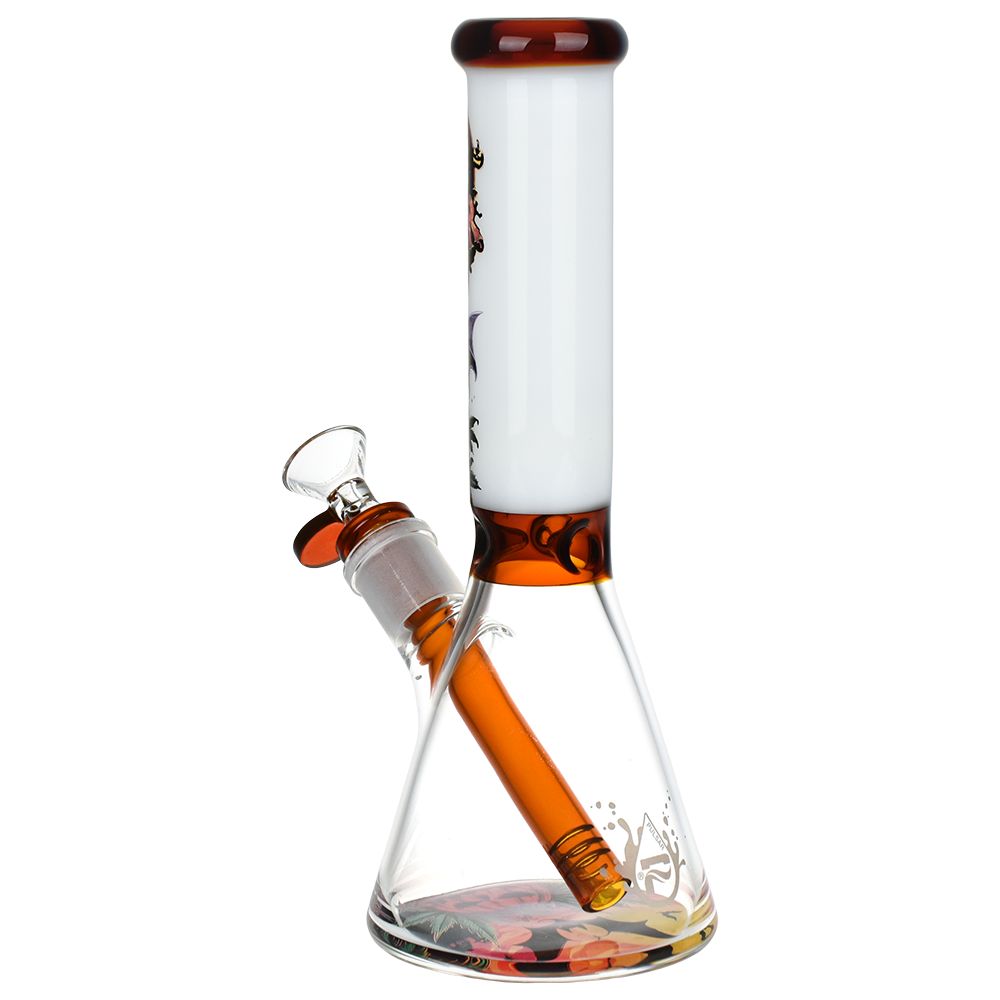 Pulsar Halloween Scene Beaker Glass Water Pipe - 9.5" / 14mm F