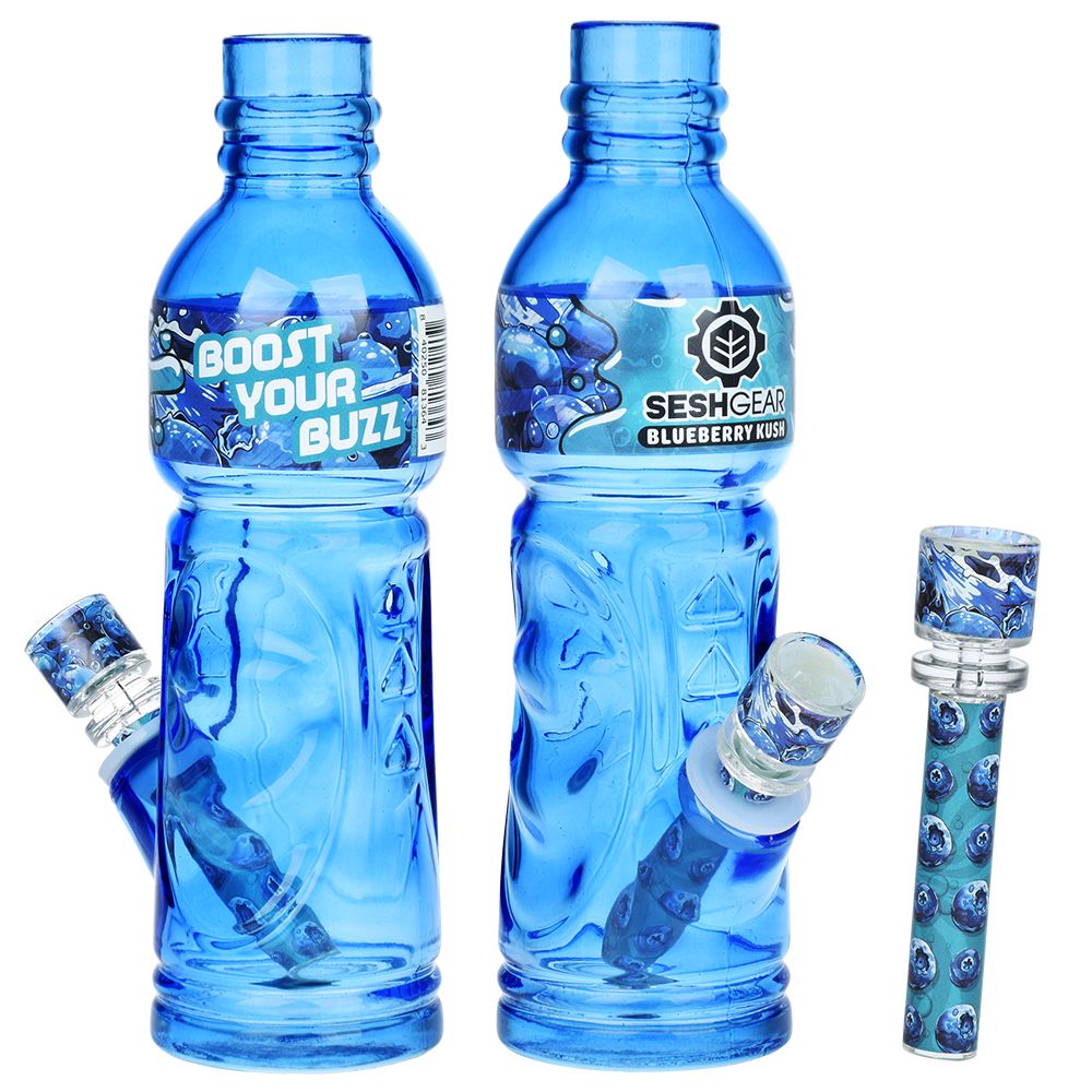 SeshGear Terpade Beverage Bottle Glass Water Pipe | 9.5" | 14mm F