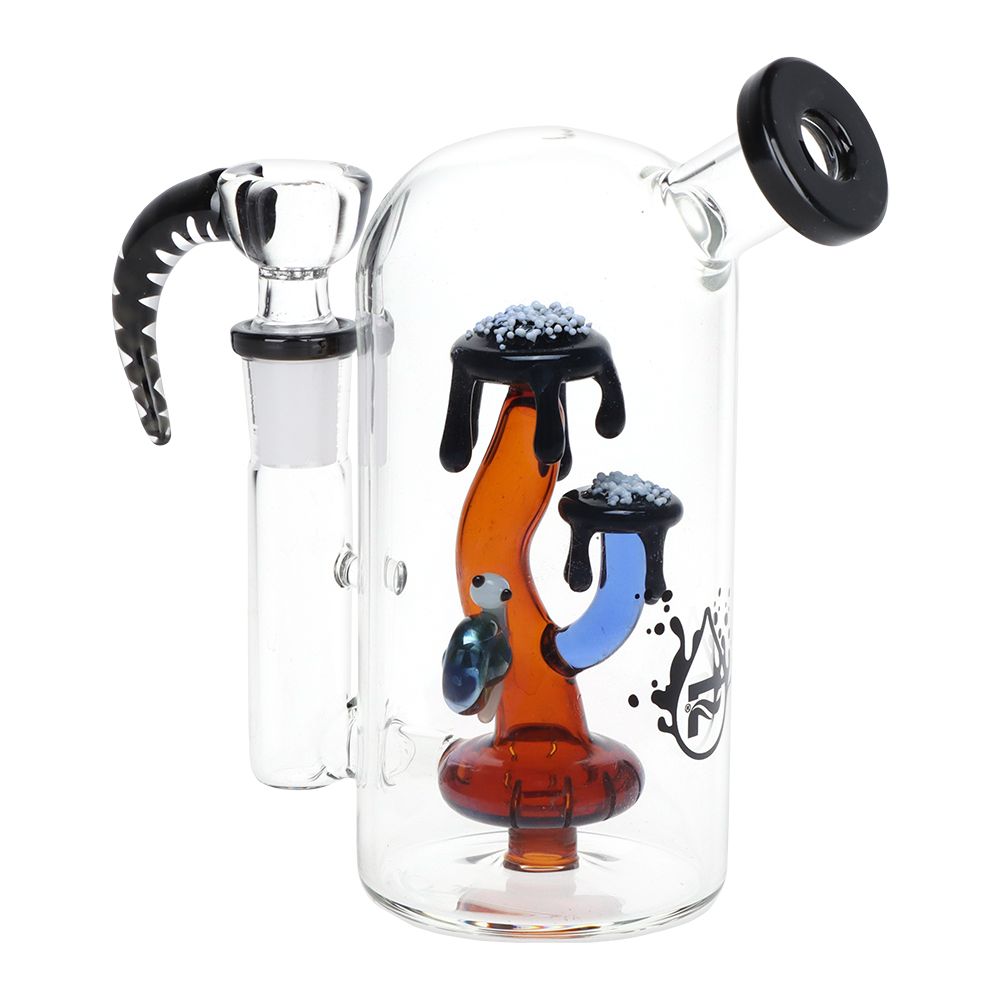 Pulsar Magma Lake Mushroom Glass Water Pipe - 5.5" / 14mm F