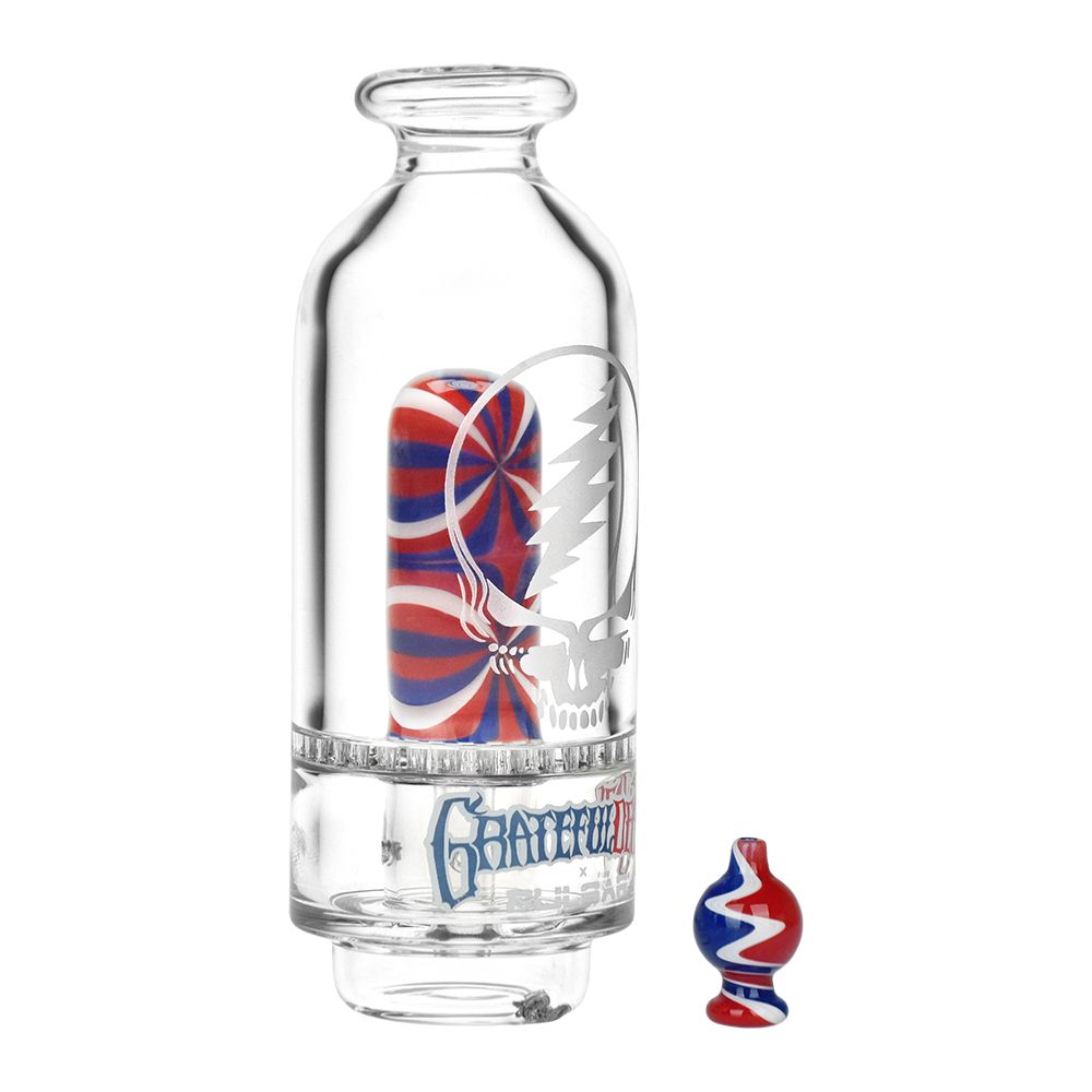Grateful Dead x Pulsar Sandblast Stealie Attachment Set for Puffco Peak & Peak Pro - 6"