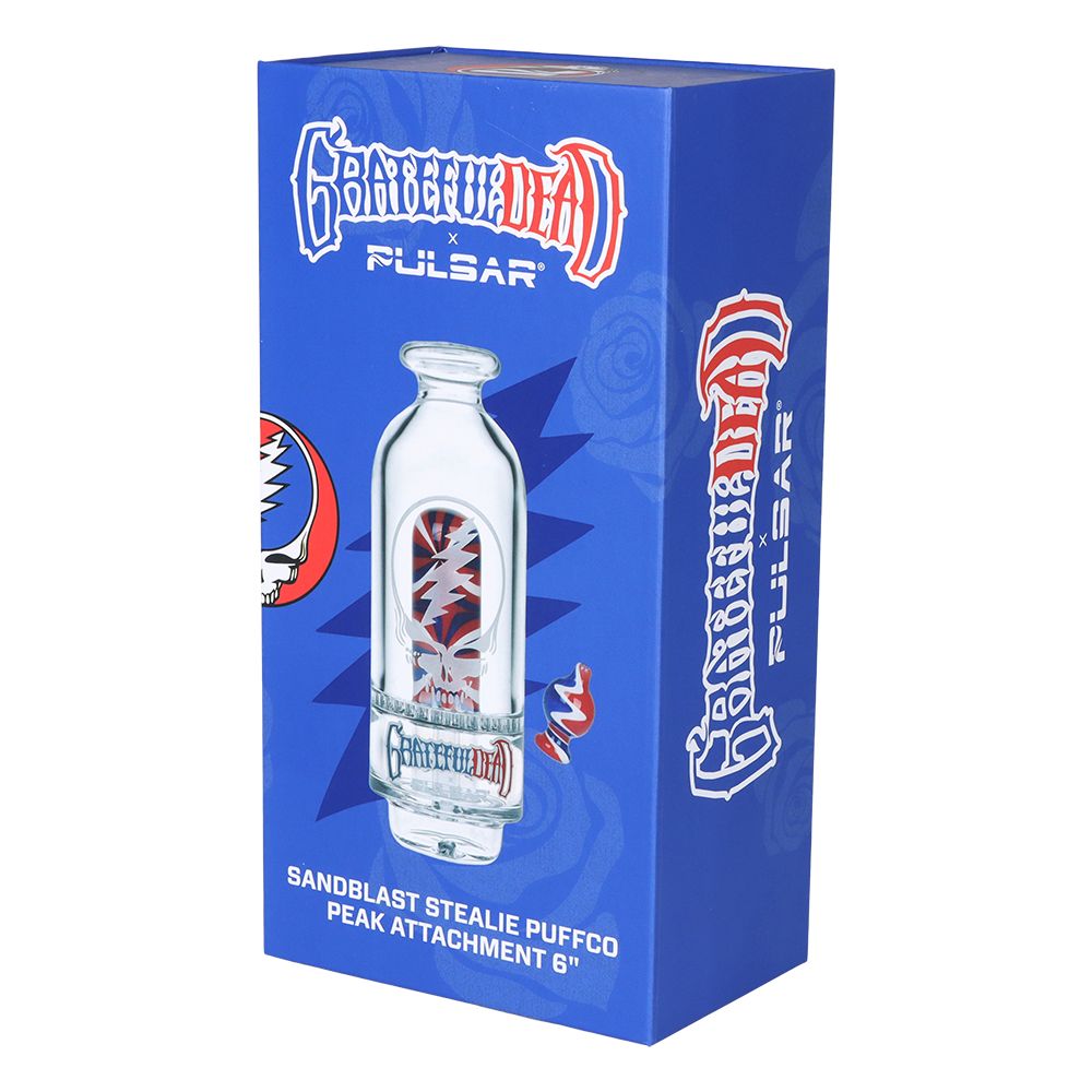 Grateful Dead x Pulsar Sandblast Stealie Attachment Set for Puffco Peak & Peak Pro - 6"