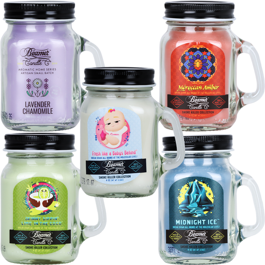 Beamer Candle Co. Aromatic Home Series Mini Mason Jar Candle | 4oz