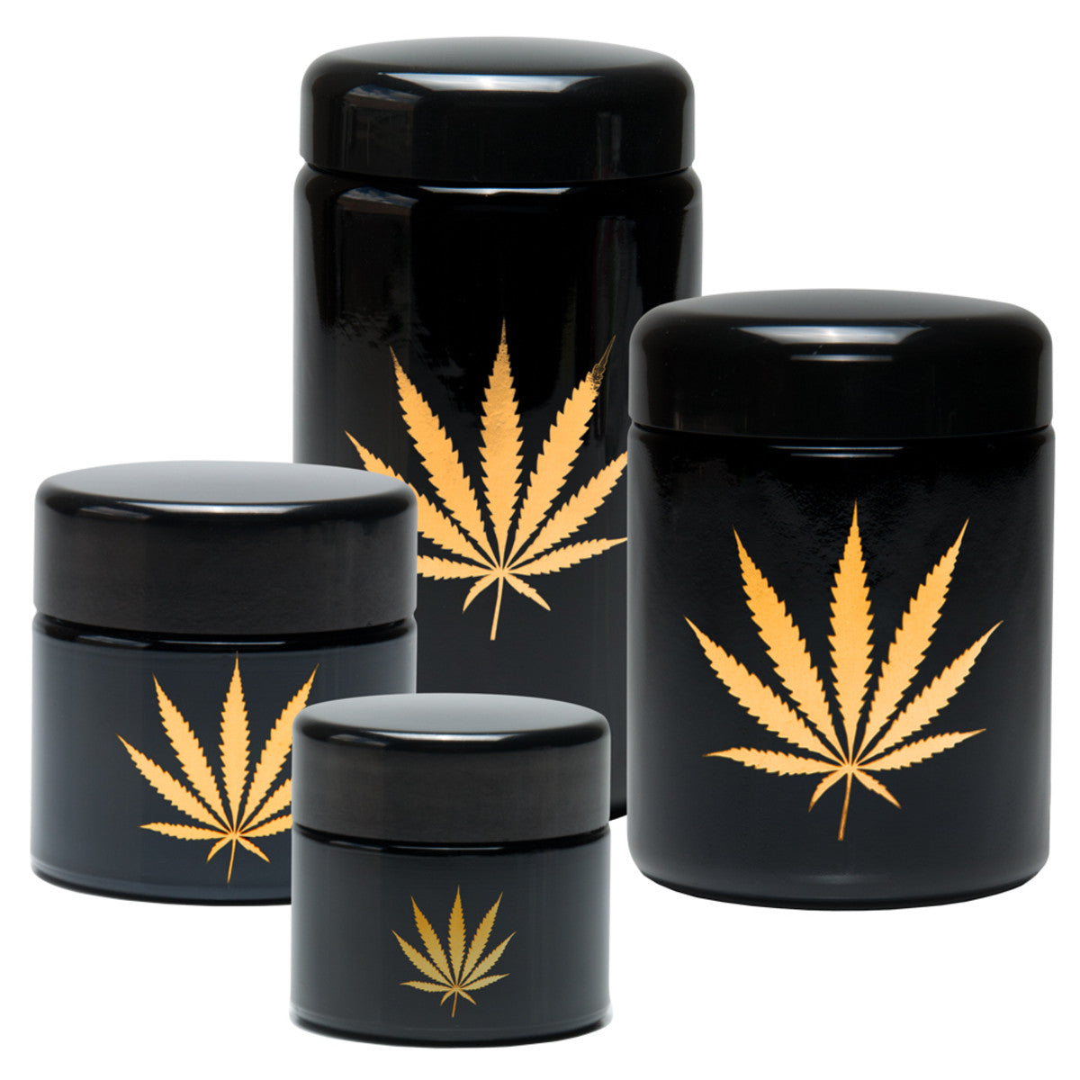 420 Science UV Protective Screw-Top Jar - Gold Leaf JR980