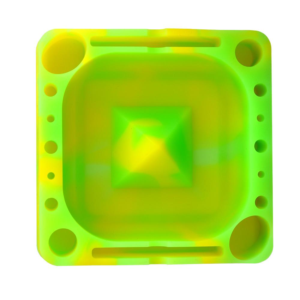 Pulsar Tap Tray - 5.25"x5.25" | Green Yellow Glow