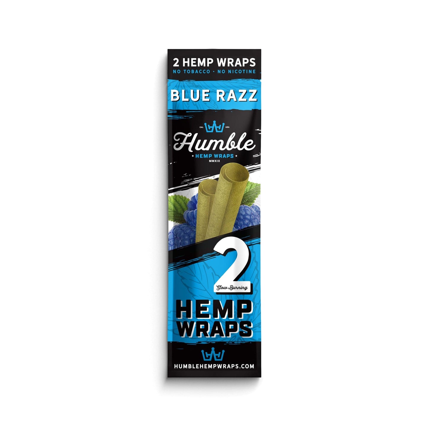 Humble Hemp Wraps - Blue Razz - 25 Pack