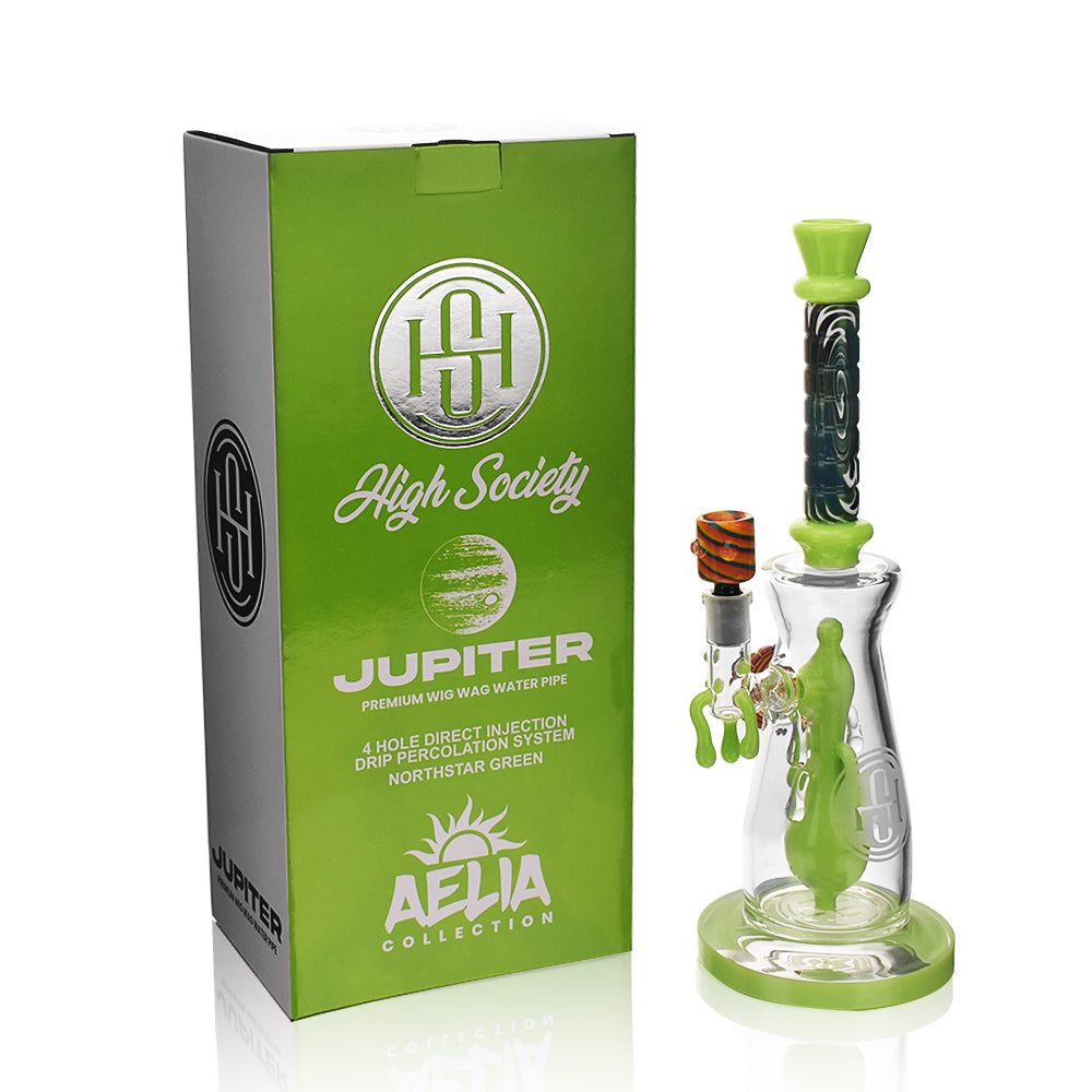 High Society | Jupiter Premium Wig Wag Waterpipe (Slime Green)