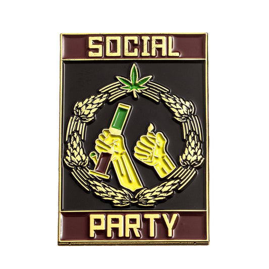 Rollin Budz Social Party Enamel Pin