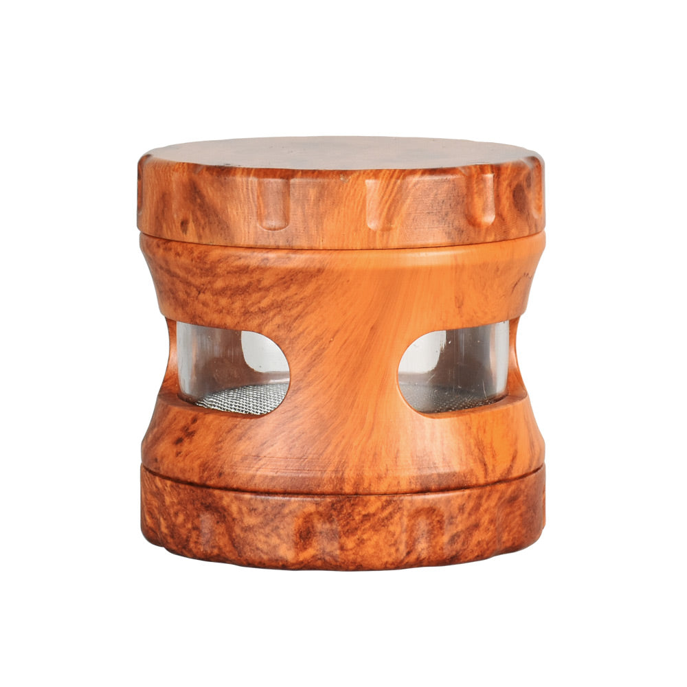 The High Culture Resin Faux Wood Grinder w/ View Window