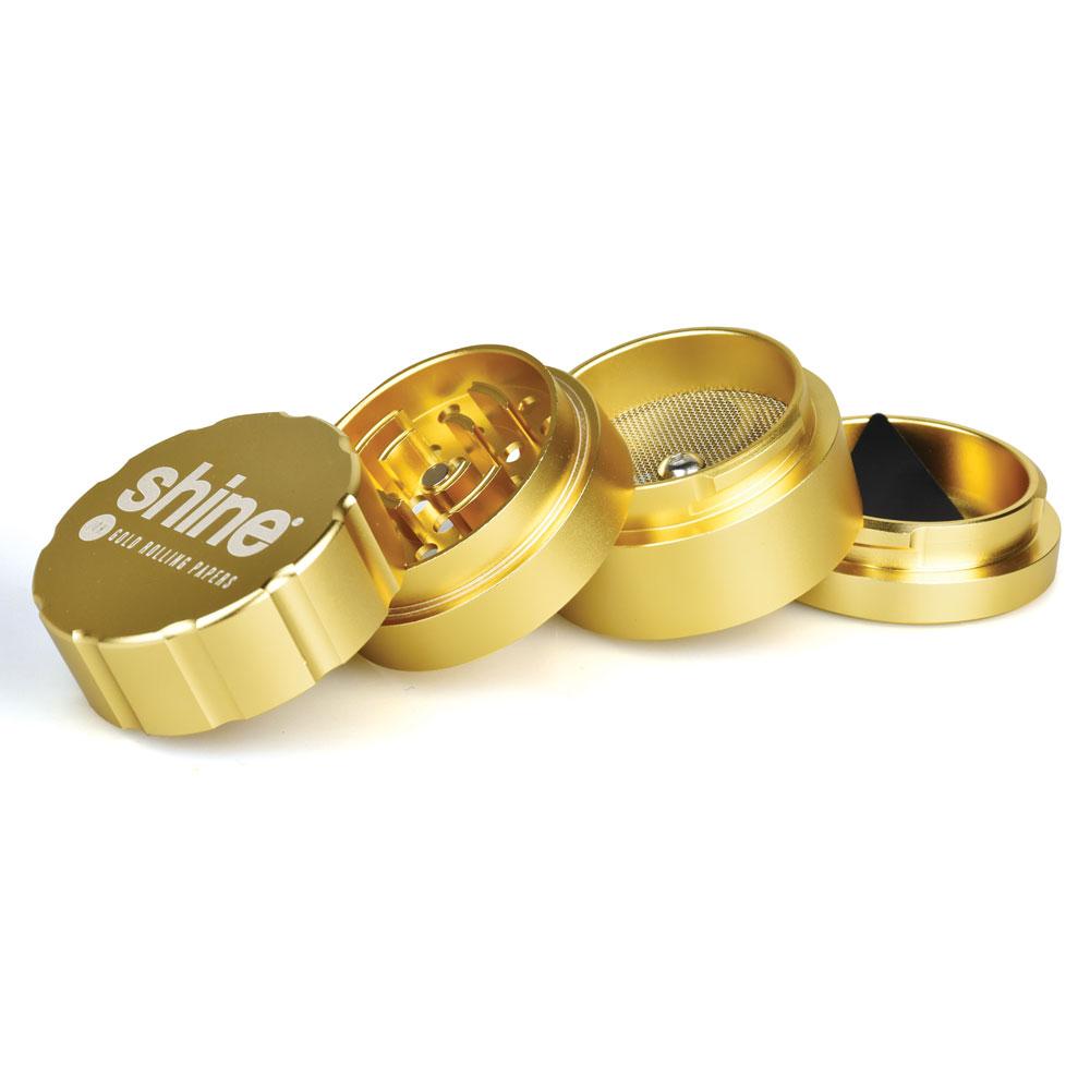 Shine Gold Herb Grinder | Exploded View