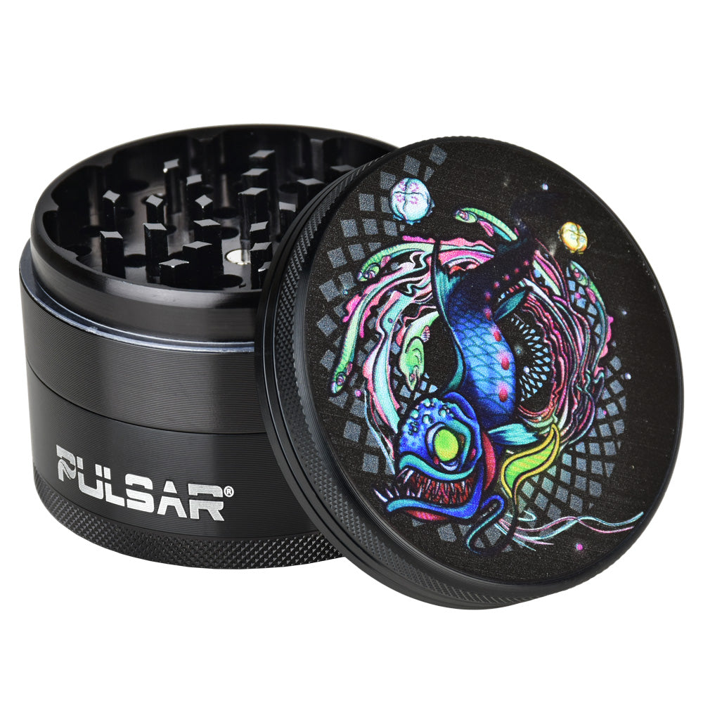 Pulsar Artist Series Grinder | Psychedelic Dragonfish