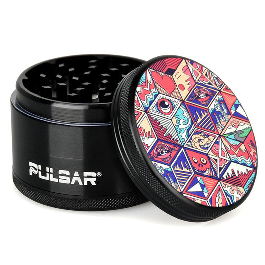 Pulsar Artist Series Metal Grinder - Symbolic Tiles / 4pc / 2.5"