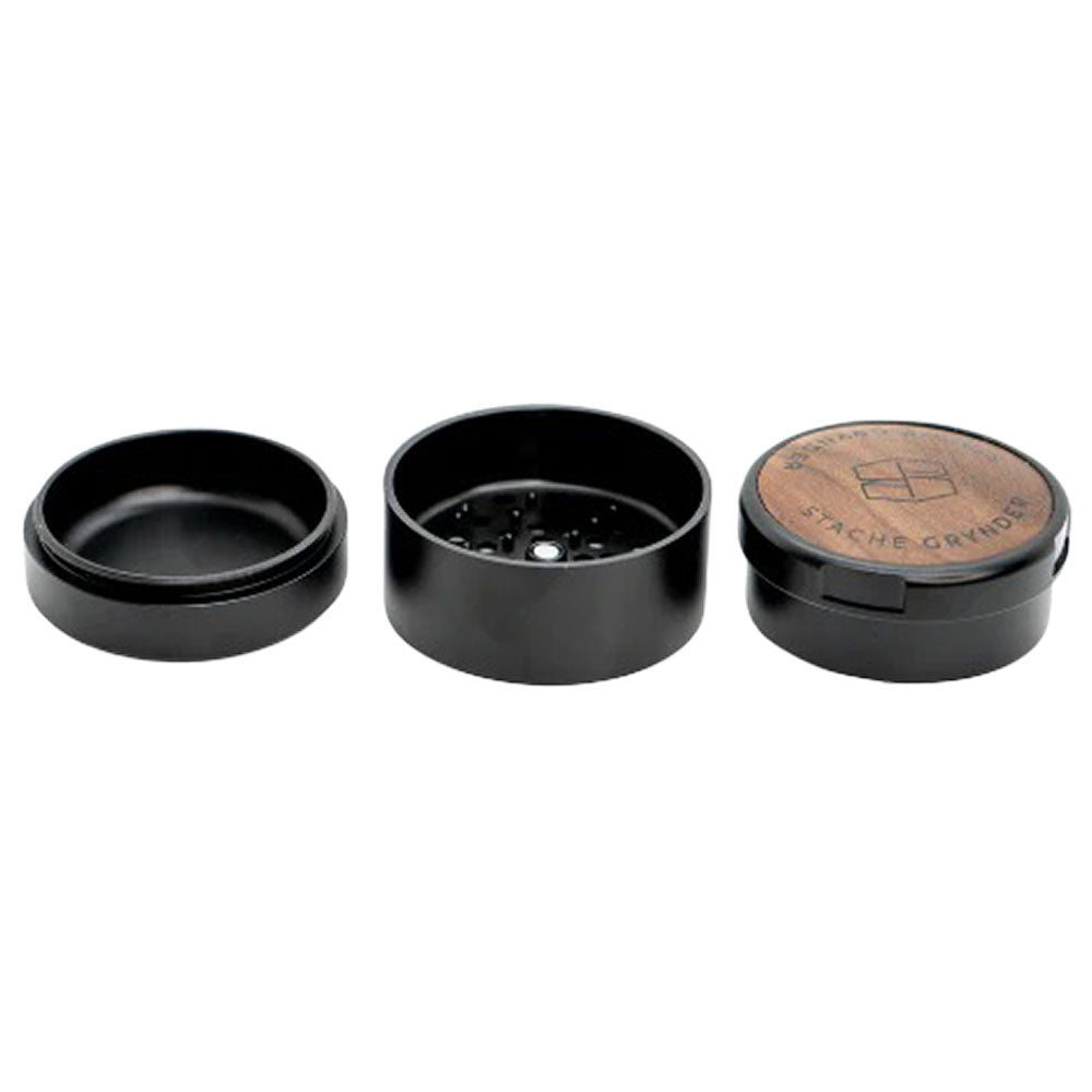 Stache Products Wood Lid Grynder | 3pc | 2.5"