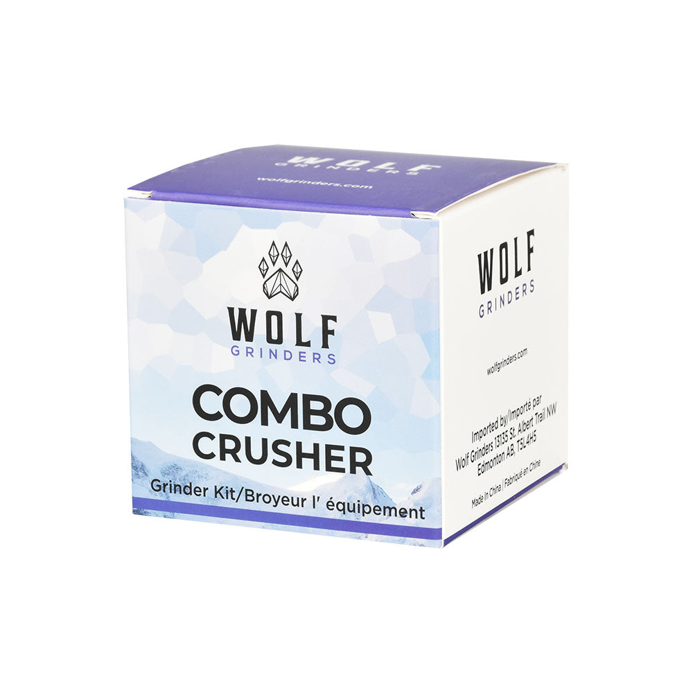 Wolf Grinders Combo Crusher All-In-One Cannabis Kit | 2.7" Wolf Grinders Combo Crusher All-In-One Cannabis Kit | Packaging