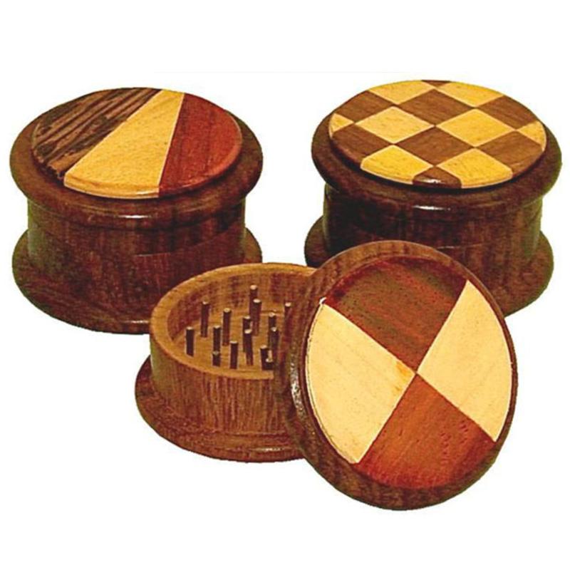 The High Culture Round Wood Herb Grinder | 2pc