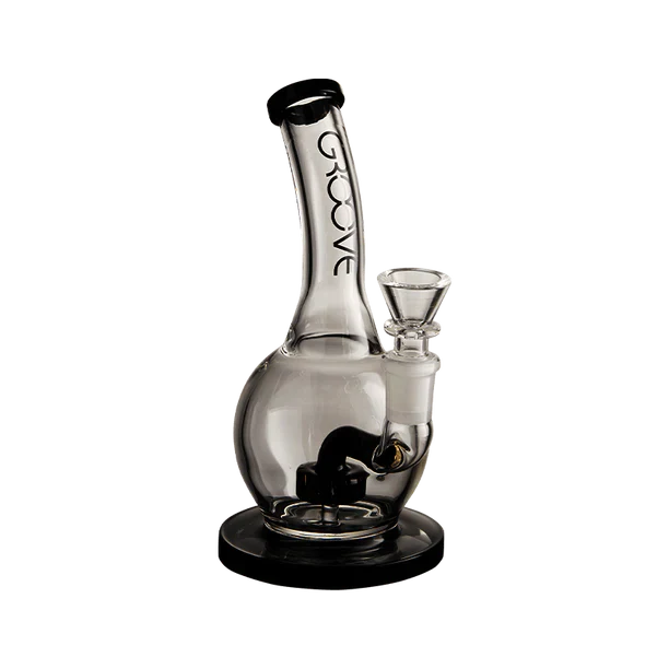 Groove Bubbler Rig With Base Water Pipe 7" Bong