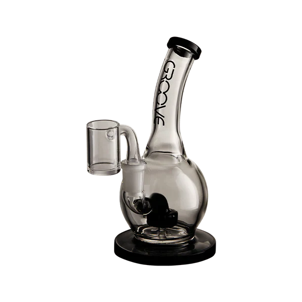 Groove Bubbler Rig With Base Water Pipe 7" Bong