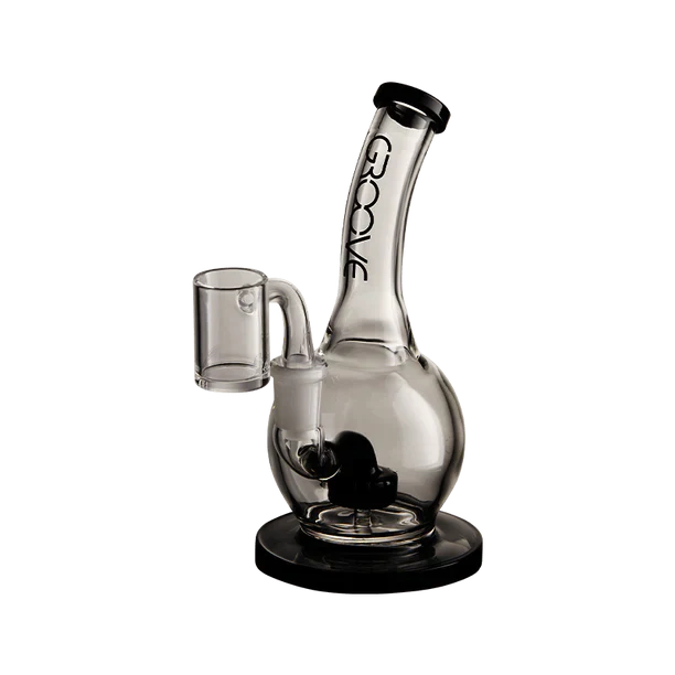 Groove Bubbler Rig With Base Water Pipe 7