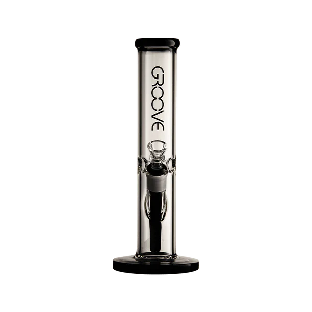 Groove Straight Tube Water Pipe Bong 12"