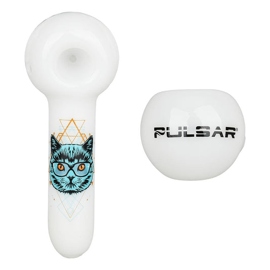 Pulsar Design Series Spoon Pipe - Sacred Cat / 5"