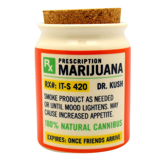 The High Culture Prescription Ceramic Stash Jar