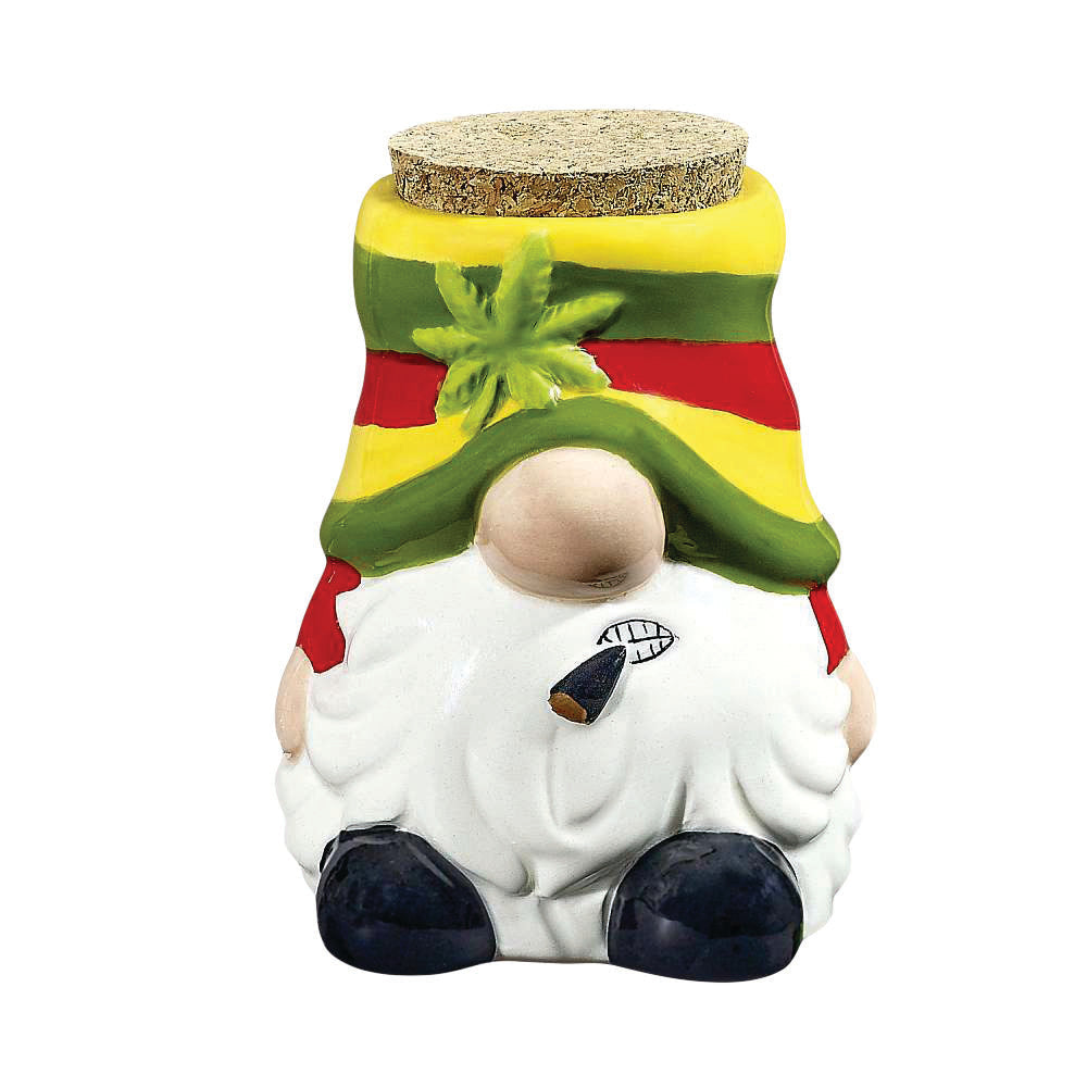 The High Culture Gnome Ceramic Stash Jar - 4"