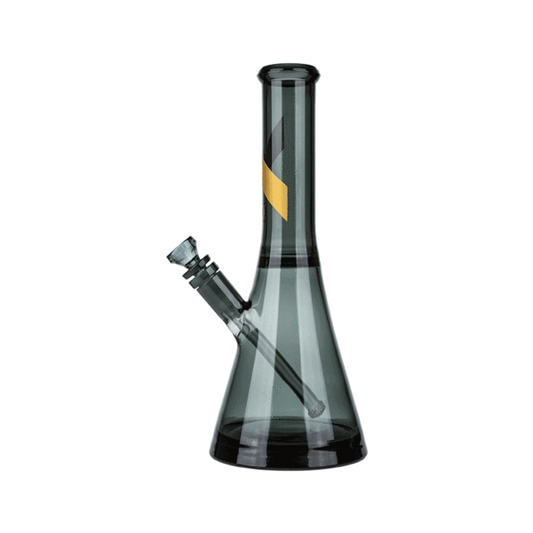 Marley Natural Water Pipe Smoked Glass Gold Stripe Decal Bong