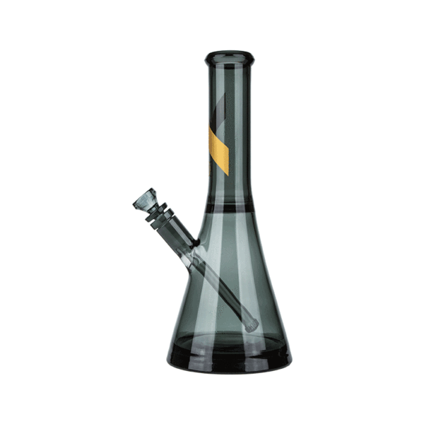 Marley Natural Water Pipe Smoked Glass Gold Stripe Decal Bong