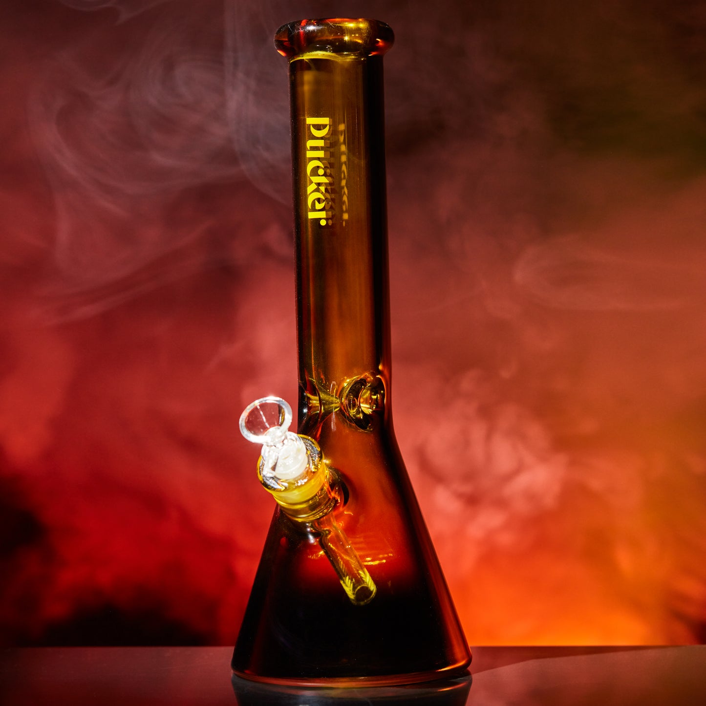 Pucker Sepia Water Smoking Bong Pipe 7mm