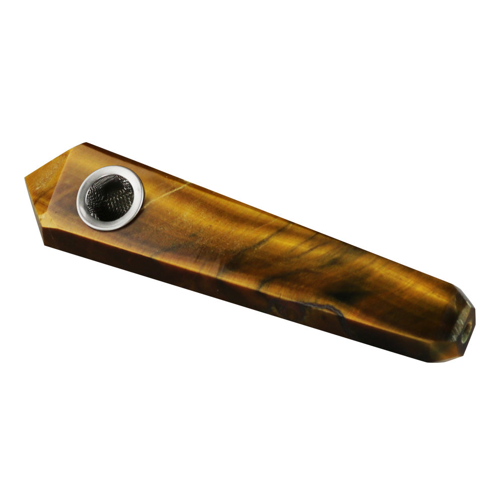 The High Culture Gemstone Dry Herb Smoking Hand  Pipe