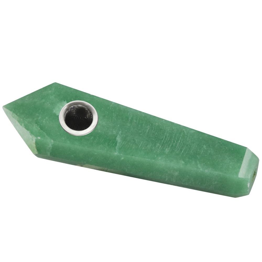 Gemstone Hand Pipe | Green Aventurine