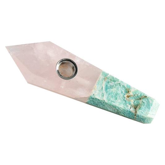 The High Culture Gemstone Dry Herb Smoking Hand  Pipe