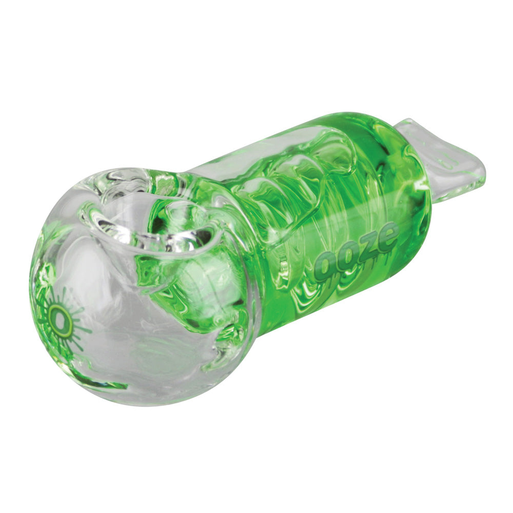 Green Ooze Cryo Spoon Glass Pipe